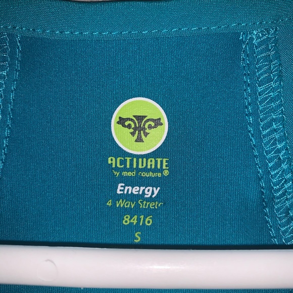 Teal scrub top - Picture 2 of 2